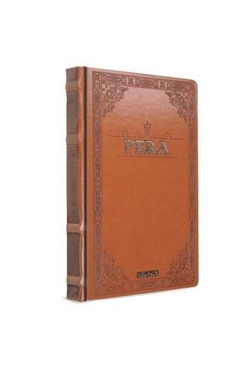 Gıpta Pera 17*24 160 Sheets Unlined Concept Notebook with Faux Leather Cover