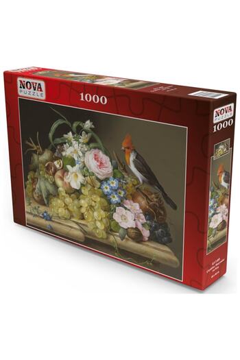 Nova Puzzle Nova 1000 Piece Flower Fruit And Bird Still Life Puzzle
