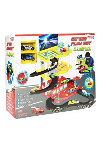 DEDE Three Storey Garage Play Set Toy 03068