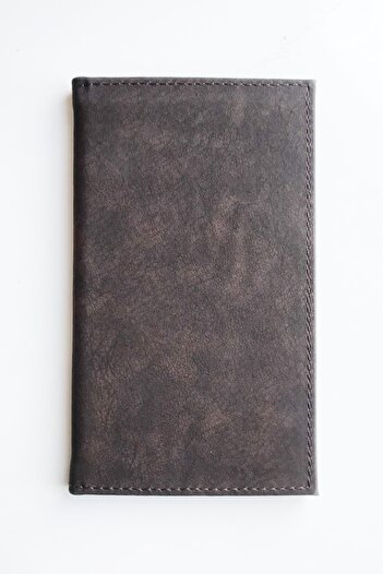 ViP GiFT Account Holder Bill Container Vegan Leather 12 X 20 Cm Dark Brown