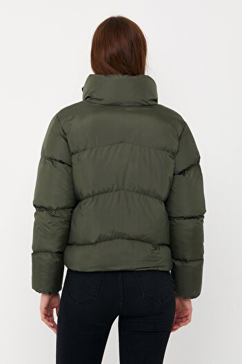 DYNAMO Γυναικείο Χακί Oversize Puffer Jacket