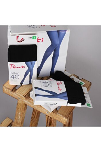 Penti Micro 40 Den Medium Thick Matte Pantyhose Black 2 Pcs