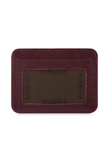 Garbalia Burgundy Shelby Genuine Leather Card Holder Wallet