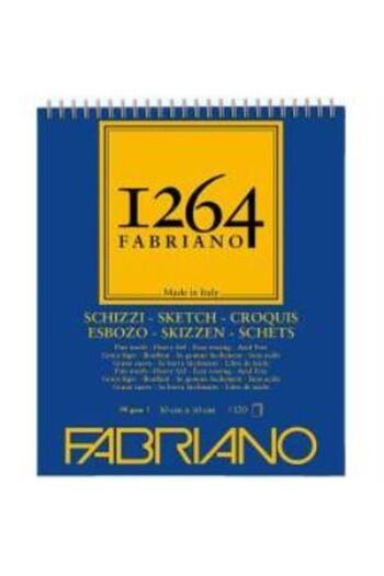 Fabriano كراسة رسم ورقية 1264 مع حلزون علوي 90 جم 30x30