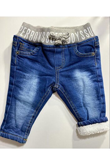 Lilitop Baby Süper Boy Ribana Baskılı Welsoftlu Erkek Bebek Kışlık Pantolon