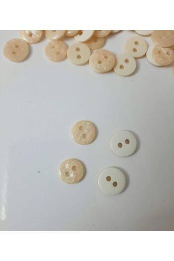 canan dizayn Cream, Pearlescent Shirt Button 11.5 mm (30Pcs)