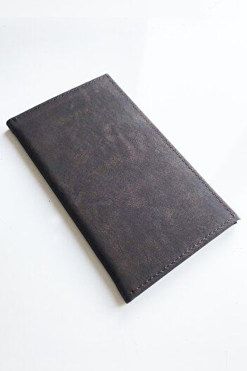 ViP GiFT Account Holder Bill Container Vegan Leather 12 X 20 Cm Dark Brown