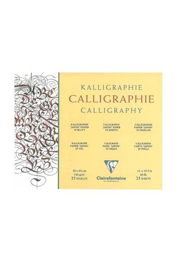 Clairefontaine Μπλοκ Καλλιγραφίας 130gr 25 Φύλλα 30x40cm
