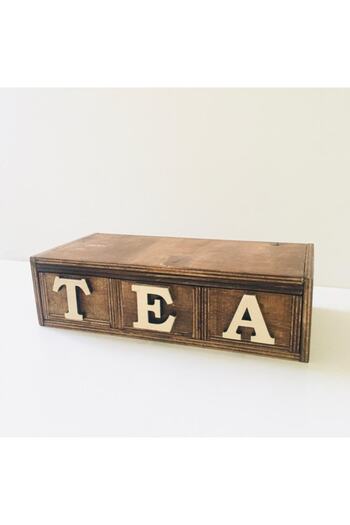 HAYALHANE AHŞAP Tea Box / Eat Box / Decorative Storage Box with Wooden Drawer / Tea Box / 15 X 30 Cm