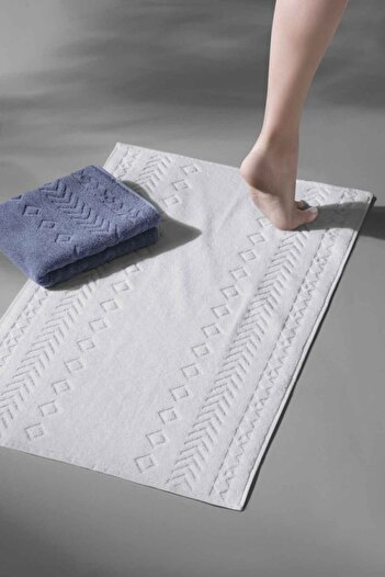 COTTONMANIA Оскуро Батмат Скай - Екстра м'який, сучасний, 100% бавовна, 50x75 см. Килимок для ніг / Набір килимків для ванної кімнати
