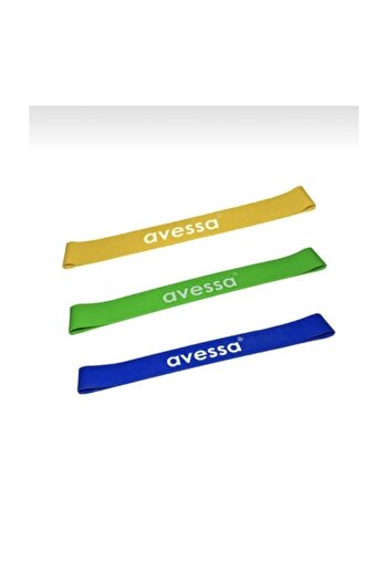 AVESSA Light Medium Hard Latex Aerobic Set of 3 Band