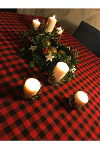 BELMODMODA Plaid Christmas Tablecloth