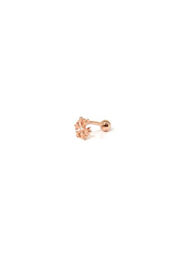 Güler Yüzlü Silver Kar Tanesi Gümüş Tragus Pıercıng