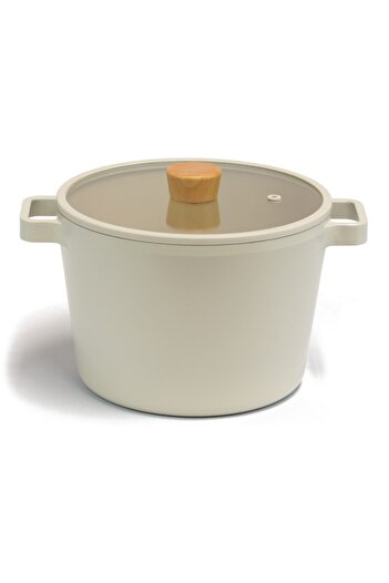 NEOFLAM Fika Aluminum Casting 4 Piece Cookware Set Beige