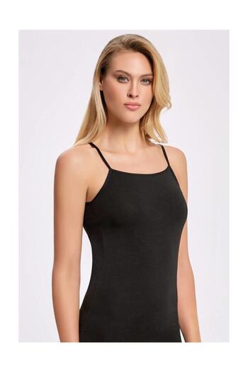 İlke Women's Lycra 3-Rope Strap Athlete - black