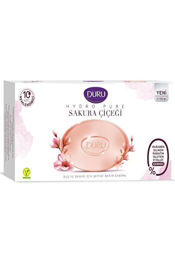 Duru Brand: Hydro Pure Sakura Flower Mold Soap 3 X 150 Gr Category: Bath Soap