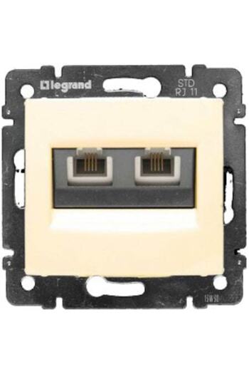 Legrand مقبس هاتف فالينا كريم 2*4 (بدون إطار)