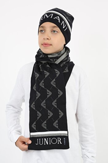 Everest Cotton Kids Scarf Beanie Set