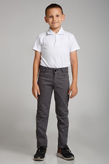 Dragora Spor Model Füme Likralı Canvas Okul Pantolon