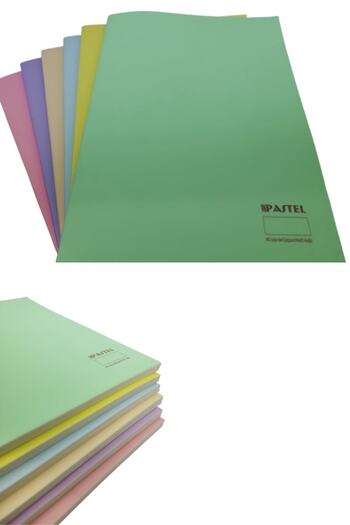 KESKİN COLOR Large Size A4 Unlined Notebook 60 Sheets Cream Paper - 3 Pieces