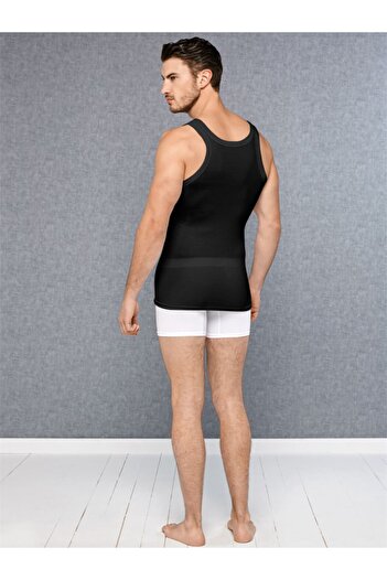Doreanse Men's Black Camisole Micro Modal Square Collar Tank Top