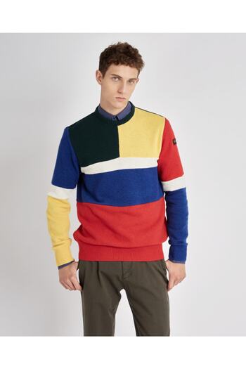 PAUL&SHARK Men's Knitted Round Neck C.wWool