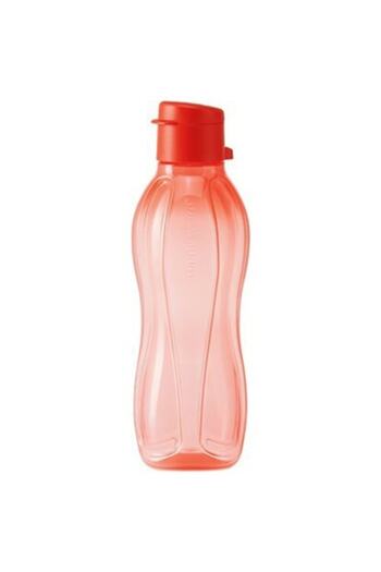 Tupperware Eco Bottle 1 Liter Pomegranate Flower with Practical Cap