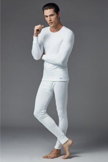 Eros Boxed O Neck Elastane Long Sleeve Men's Thermal Undershirt