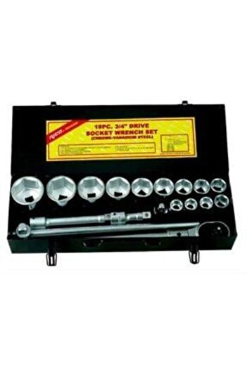 Rico 19 Piece 3/4 Heavy Duty Socket Set 6 Point