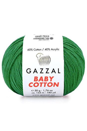Gazzal Baby Cotton 3456 Amigurumi Σχοινί Πλεκτό Χειροποίητο Σχοινί Πλεξίματος 50 Γρ
