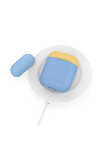 Mcstorey Airpods Kılıf 1-2 Nesil Kulaklık Kılıfı Mat Silikon Case Yedek Kapak Hediyeli Pt-38 Ile Uyumlu