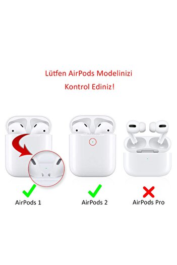 Mcstorey Airpods Kılıf 1-2 Nesil Kulaklık Kılıfı Mat Silikon Case Yedek Kapak Hediyeli Pt-38 Ile Uyumlu