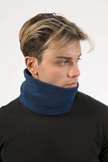 CNRCollection Чоловіча темно-синя полярна шапка, яка може використовуватися двома різними способами, полярний комір