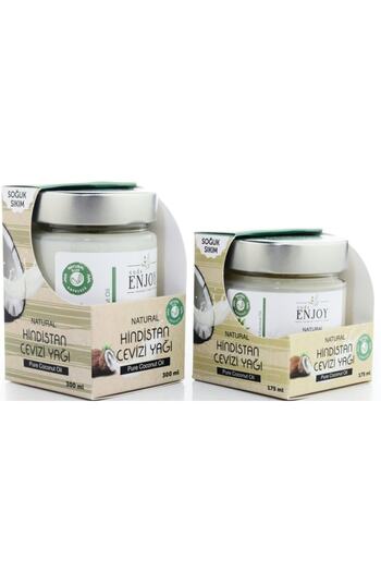 Enjoy Natural Coconut Oil - Pure Cold Press 300 Ml + 175 Ml