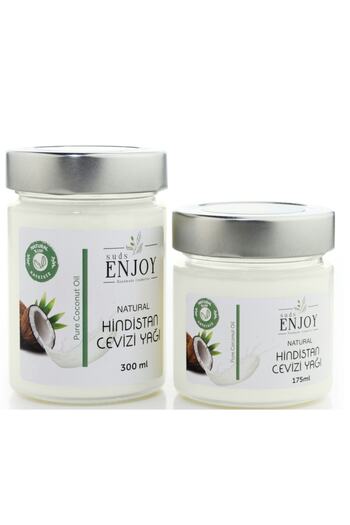 Enjoy Natural Coconut Oil - Pure Cold Press 300 Ml + 175 Ml