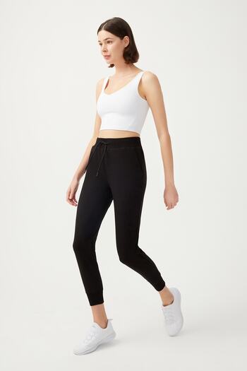 Los Ojos Women's Black Jogger Sweatpants Sweatpants