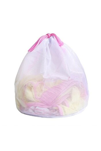 MorBebe Pembe Ipli Çamaşır Yıkama Filesi