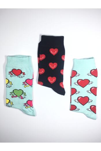 Altınay 3-Piece Perfumed Special Series Lover Women's Socks Klp3