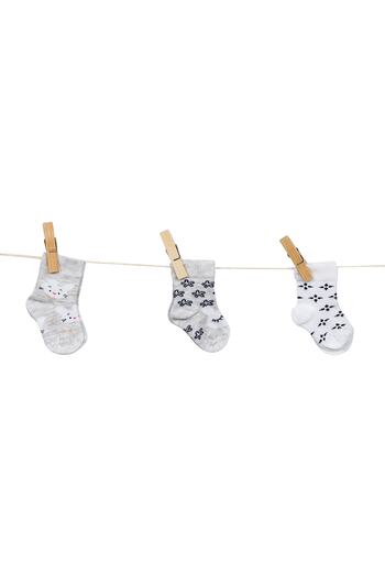 Aziz Bebe Baby Girl 3-Piece Seamless Socks 0-36 Months Azzc35568