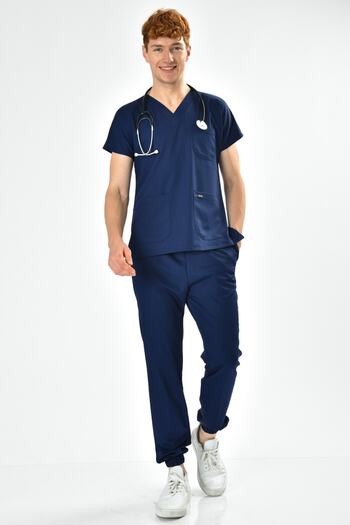 Owlet Medikal Navy Blue Lycra Suit with Elastic Legs