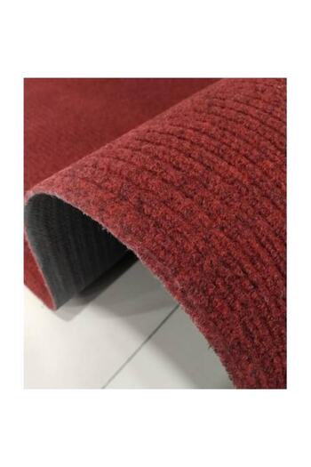 tiritoğluhome Steel Carpet Red Width 100cm Outside and Inner Floor Non-Slip Carpet (Cut Up to the Quantity required)