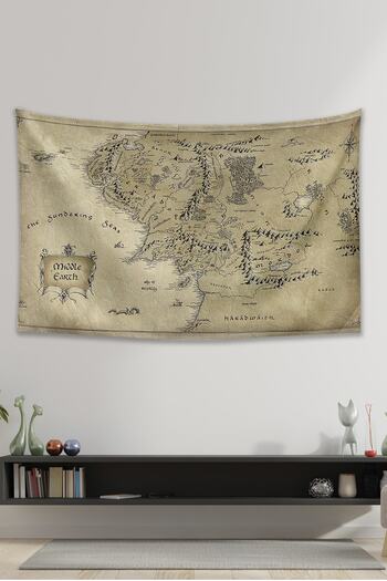 Vagonik Lord of the Rings Middle World Map Wall Cover Rug 140 X 100 Cm-70x100 Cm
