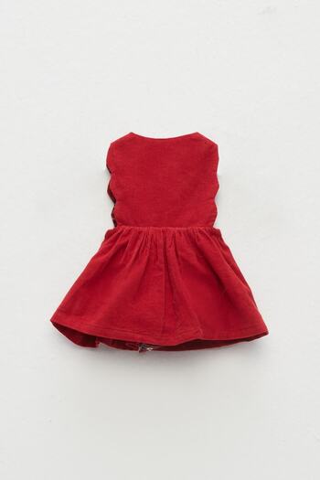 Layette Bg Store Baby Girl Red Dress Suit 21Fw1Lt7841