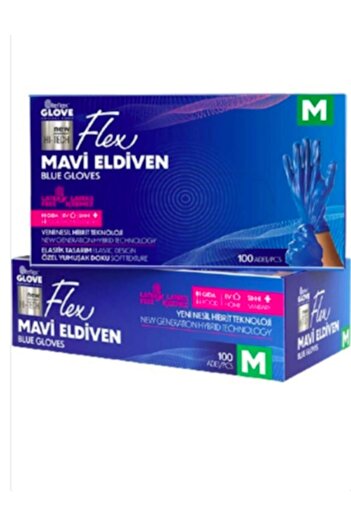 Reflex Reflex Glove Flex Gloves 100 Pieces Blue Size M 4 Boxes