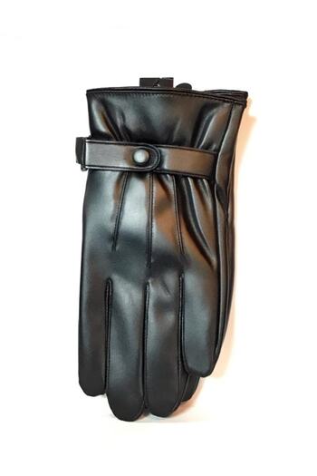 mugees Men's Faux Leather Gloves Touch Screen Compatible
