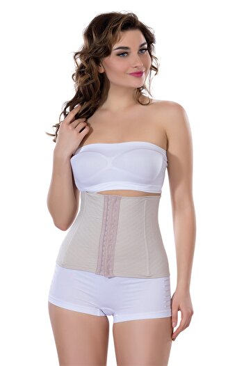 PROSLİM Women's Skin Agraphed Waist Corset Size 2 Thin Looking Gathering Slimming Seamless