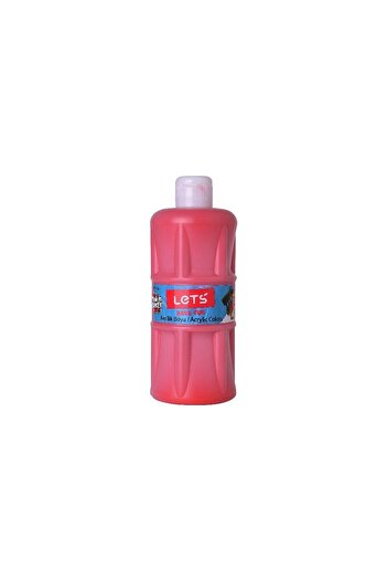 Lets Acrylic Paint 500 Ml Red Acrylic Paint