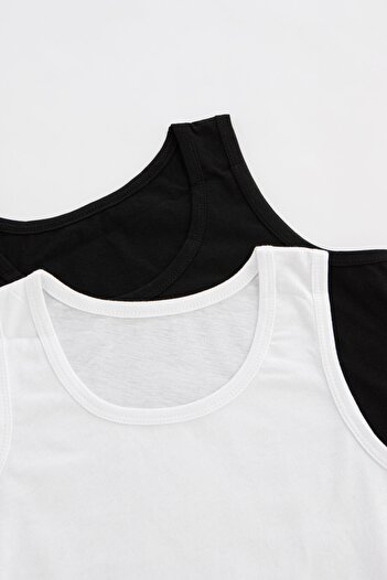 Penti Black and White Boy Clear 2-Piece Undershirt