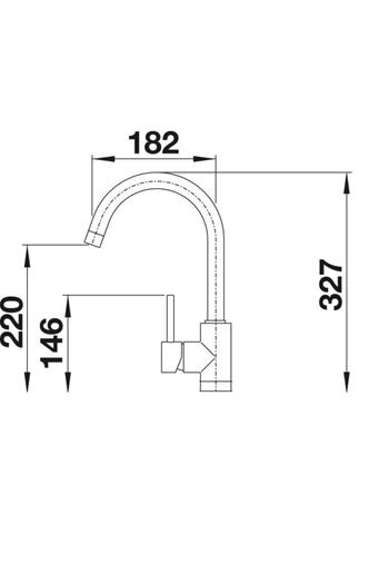 Sardıcı Black Delta Kitchen Faucet Hot Cold Double Water Inlet Kitchen Sink Faucet