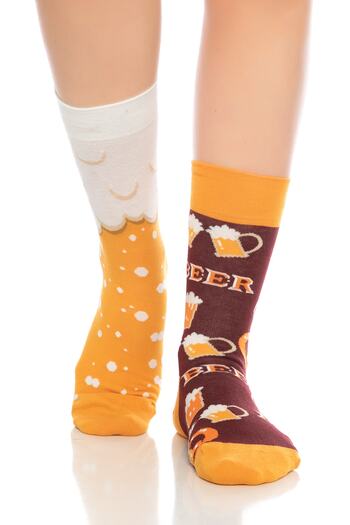 DAYCO Unisex Beer Patterned Colorful Socket Socks
